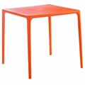 Grillgear Mango Square Dining Table - Orange - 28 inch GR3446090